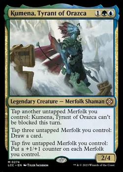 Kumena, Tyrant of Orazca NM MTG The Lost Caverns of Ixalan LCI LCC Magic - Image 1