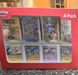 NEW Pokemon 4 Mini Tins 4 Promo Cards Bundle 151 Sam's Club IN HAND - Image 1