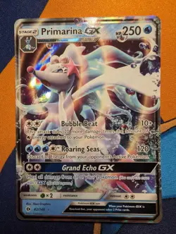 Primarina GX - 42/149 - Pokemon Sun & Moon Base Set Ultra Rare Card NM - Image 1