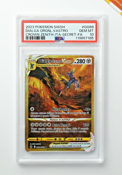 Pokemon PSA 10 Dialga Vastro #GG68 Full Art Zenith Regale 2023 Italiano - Image 1