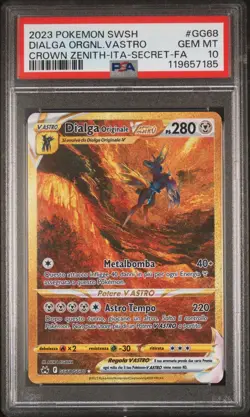 Pokemon PSA 10 Dialga Vastro #GG68 Full Art Zenith Regale 2023 Italiano - Image 2