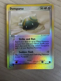 Dunsparce - 60/100 - EX Sandstorm Reverse Holo Common Pokemon TCG - NM/LP - Image 1