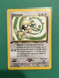 2001 Pokemon Neo Discovery Smeargle 1st Edition #30/75 Non-Holo NM Mint - Image 1
