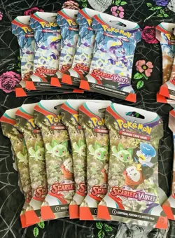 Lot 20 SEALED Pokemon TCG Scarlet and Violet Base Factory Sealed Booster Packs - Image 2