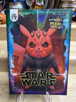 Darth Maul (Pikachu) #86 Galaxy Holo Pokemon Pikachu Cosplay - Image 1