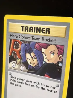 Pokemon TCG Here Comes Team Rocket-1st Edition Holo Rare NM - Image 1