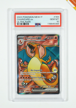 Pokemon PSA 10 Charizard Ex #183 Full Art MEW IT 151 Ultra Rare 2023 Italiano - Image 1