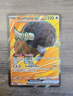 Pokemon TCG Bouffalant ex Ultra Rare SV: White Flare 162/086 NM - Image 1