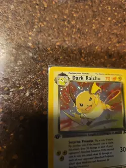 1x Dark Raichu - 83/82 - Secret Rare Holo - 1st Edition Team Rocket Pokemon Near - Image 5