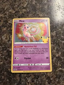 Pokemon - Mew 011/025 Holo Rare TCG Celebrations - VLP - Image 1