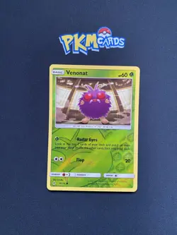 Pokemon TCG Venonat Unbroken Bonds 9/214 Reverse Holo LP. - Image 1