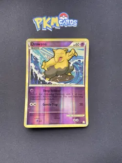 Pokemon TCG Drowzee Heartgold & Soulsilver 62/123 Reverse Holo MP. - Image 1