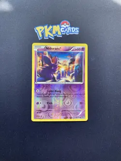 Pokemon TCG Nidoran Steam Siege 43/114 Reverse Holo LP. - Image 1