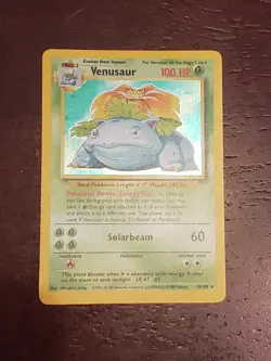 Pokemon TCG Venusaur Base Set 15/102 Holofoil (Excellent/Near Mint) - Image 1