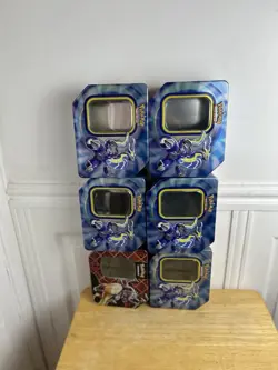 Pokemon Empty 6 X Large Tins L18cm, W14.5cm, H8cm Ref C - Image 1