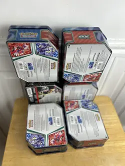 Pokemon Empty 6 X Large Tins L18cm, W14.5cm, H8cm Ref C - Image 2
