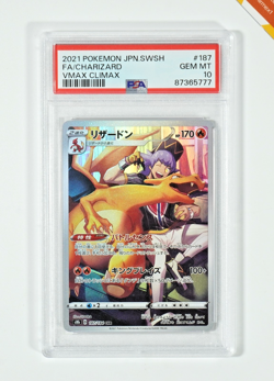 Pokemon PSA 10 Charizard #187 Full Art Vmax Climax 2021 Japanese - Image 1