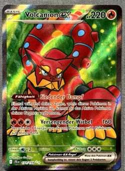 Pokemon Karte Volcanion EX 171/159 Reisegefahrten Near Mint Deutsch Ultra Rare - Image 1