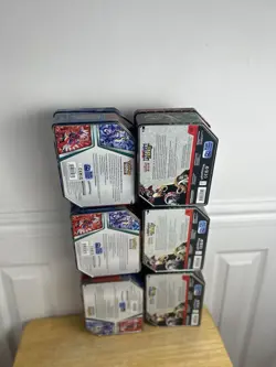 Pokemon Empty 6 X Large Tins L18cm, W14.5cm, H8cm Ref B - Image 2