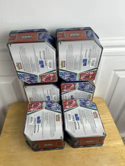 Pokemon Empty 6 X Large Tins L18cm, W14.5cm, H 8cm Ref D - Image 2