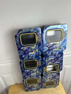 Pokemon Empty 6 X Large Tins L18cm, W14.5cm, H 8cm Ref F - Image 1