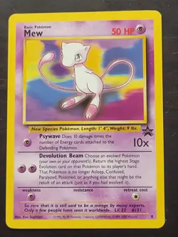 1999 Pokemon Wizards Black Star Promos Mew #8 - Image 1