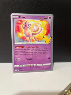 Mew 011/025 2023 World Championships Deck Variant Pokemon NM Celebrations - Image 1