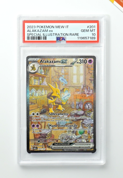 Pokemon PSA 10 Alakazam #201 MEW IT Special Illustration Rare 2023 Italiano - Image 1