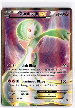 2016 TCG Pokemon #111 Gardevoir ex 111/114 Holo Full Art Steam Siege - Image 1