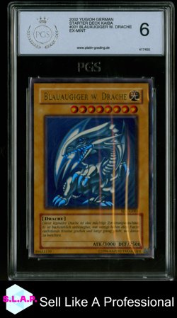 BLAUAUGIGER W. DRACHE YUGIOH SDK-G001 2002 STARTER DECK KAIBA ULT RARE DE PGS 6 - Image 1