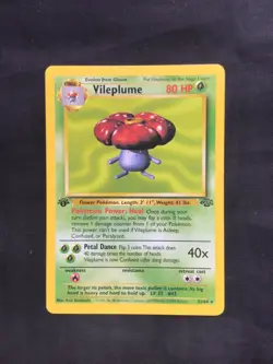 Pokemon Cards: 1st Edition Jungle Rare: Vileplume 31/64 - Image 1