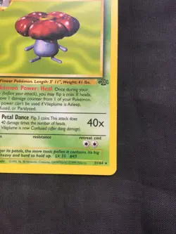 Pokemon Cards: 1st Edition Jungle Rare: Vileplume 31/64 - Image 4