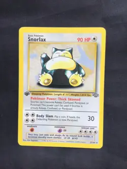 Pokemon Cards: 1st Edition Jungle Rare: Snorlax 27/64 - Image 1