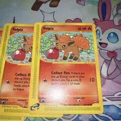Vulpix 116/147 Aquapolis LP & NM Common Card Pokemon TCG Vintage Lot of 5 Cards - Image 3