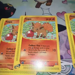 Vulpix 116/147 Aquapolis LP & NM Common Card Pokemon TCG Vintage Lot of 5 Cards - Image 4