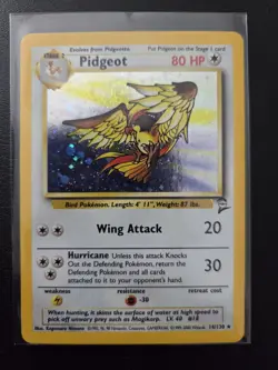 Pidgeot 14/130 Holo Rare Base Set 2 Pokemon Card LP - Image 1