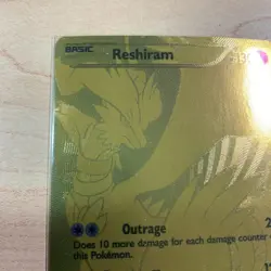 Pokemon TCG Reshiram Full Art Secret Rare Holo Card Legendary Treasures 114/113 - Image 3