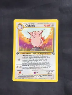Pokemon Cards: 1st Edition Jungle Rare: Clefable 17/64 - Image 1