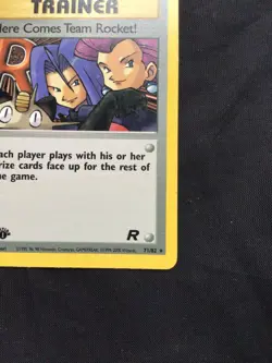 Pokemon Cards: Team Rocket 1st Edition Rare: Here Comes Team Rocket! 71/82 - Image 4
