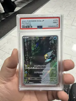 2023 Pokemon Scarlet & Violet Japanese Psyduck TCG Card #175/165 PSA 9 MINT - Image 1