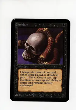 Deathlace Alpha LP corner MTG Magic the Gathering - Image 1