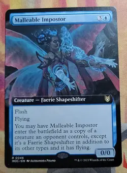Malleable Impostor (Extended Art) MTG Commander: Wilds of Eldraine (WOC) (NM) - Image 1