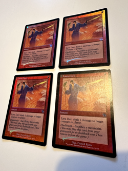 4x Lava Dart / Lavapfeil - FOIL - MtG - Magic the Gathering - EX - 4x eng. - Image 1