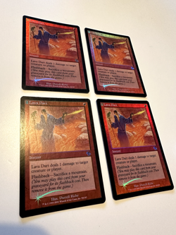 4x Lava Dart / Lavapfeil - FOIL - MtG - Magic the Gathering - EX - 4x eng. - Image 2