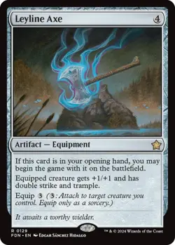 Leyline Axe - Foundations (FDN) NM Never Played - Image 1