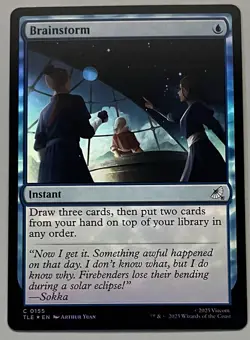 MTG Avatar: The Last Airbender Eternal Brainstorm Instant COMMON FOIL #0155 - Image 1