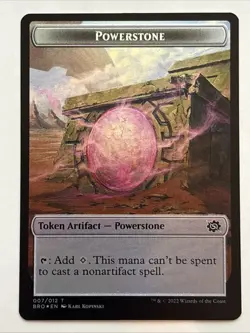 MTG The Brothers' War Powerstone / Bear Token Foil 007/002 NM - Image 1