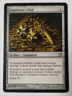 Inquisitor's Flail MTG, Innistrad, Uncommon Artifact, LP - Image 1