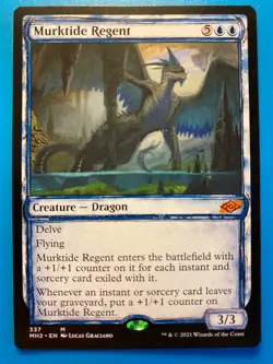 MTG 1x SHOWCASE Murktide Regent 337 Modern Horizons 2 Magic the Gathering x1 NM - Image 1