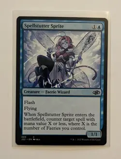 MTG - Jumpstart 2022 - Spellstutter Sprite Anime - Common 0065 - Image 1